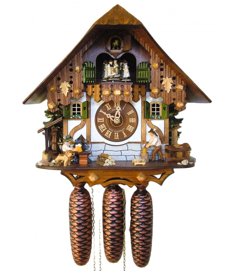 Relógio cuco Chalé Tradicional da Floresta Modelo: 8TMT 6407-10 (32cm)