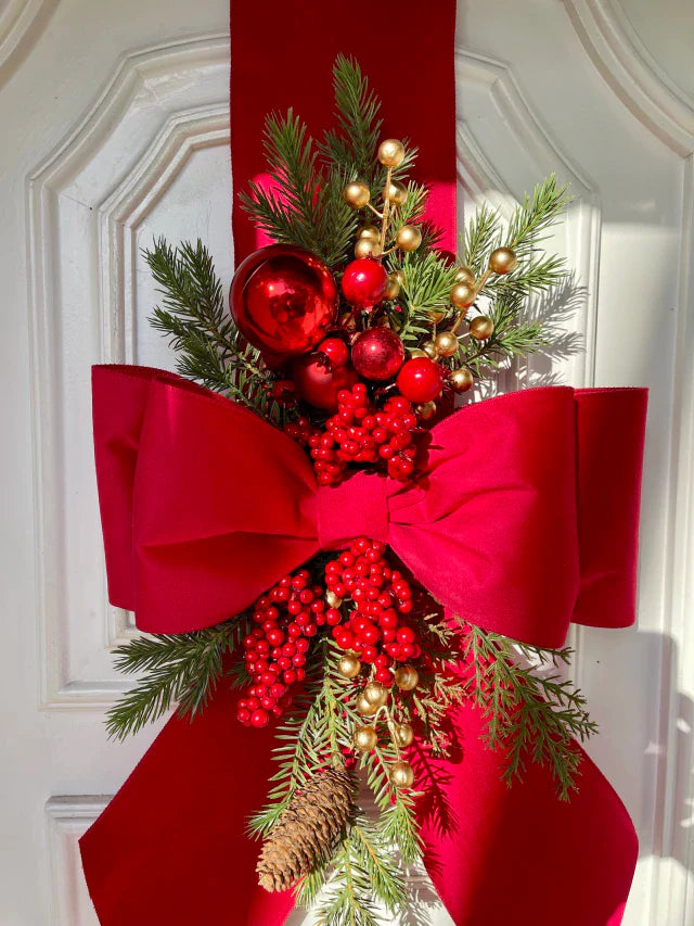 Escapulário Natalino de Veludo para Porta de Entrada – 2,10m x 30cm